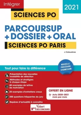 Couverture du produit · Sciences Po Paris - Tout-en-un - Nouvelle procédure d'admission : Parcoursup, Dossier et oral: Tout pour réussir - Admission 20