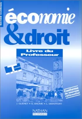 Couverture du produit · Economie Droit, terminale BEP, professeur, 1997