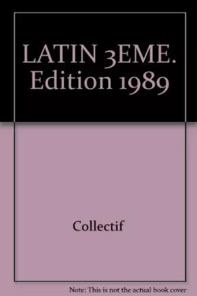 Couverture du produit · LATIN 3EME. Edition 1989
