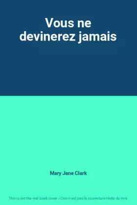 Couverture du produit · Vous ne devinerez jamais