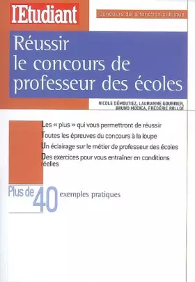 Couverture du produit · Réussir le concours de professeur des écoles
