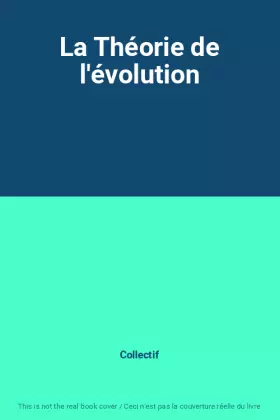Couverture du produit · La Théorie de l'évolution