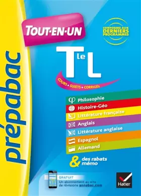 Couverture du produit · Prépabac Tout-en-un Tle L: tout pour réviser le Bac L