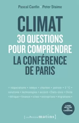 Couverture du produit · Climat : 30 questions pour comprendre la conférence de Paris