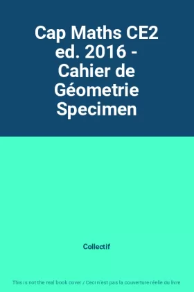 Couverture du produit · Cap Maths CE2 ed. 2016 - Cahier de Géometrie Specimen