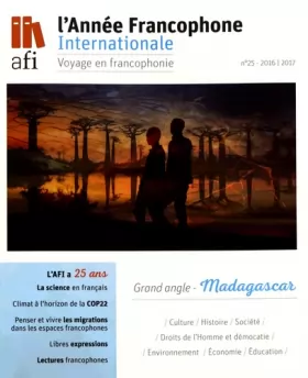 Couverture du produit · L'Année Francophone Internationale