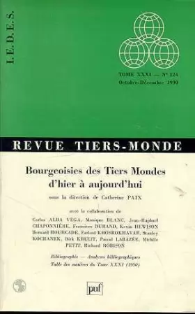 Couverture du produit · REVUE TIERS-MONDE TOME 31 NUMERO 124 1990