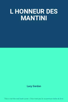 Couverture du produit · L HONNEUR DES MANTINI