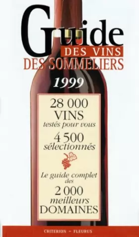 Couverture du produit · Guide des vins des sommeliers 1999