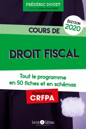 Couverture du produit · Cours de droit fiscal 2020: Tout le programme en 50 fiches