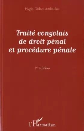 Couverture du produit · Traité congolais de droit pénal et de procédure pénale: (1re édition)