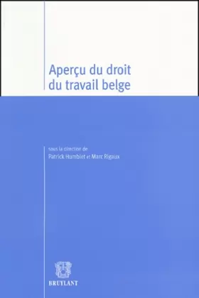 Couverture du produit · Aperçu du droit du travail belge