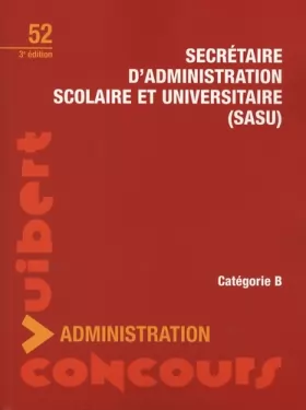 Couverture du produit · Secrétaire d'administration scolaire et universitaire (SASU)