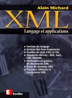 Couverture du produit · XML, langage et applications