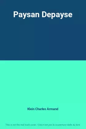 Couverture du produit · Paysan Depayse
