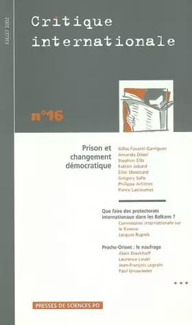 Couverture du produit · Critique internationale, numéro 16