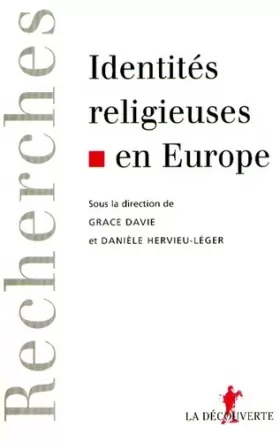Couverture du produit · Identités religieuses en Europe