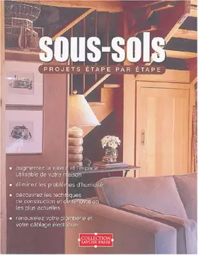 Couverture du produit · Sous-sols: Projets étape par étape
