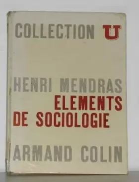Couverture du produit · Elements de sociologie