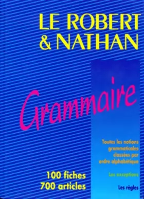 Couverture du produit · Le Robert et Nathan, grammaire