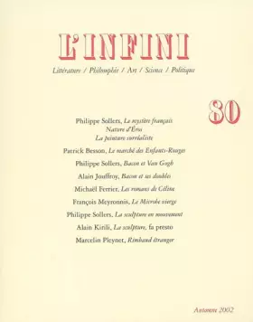 Couverture du produit · L'Infini, numéro 80