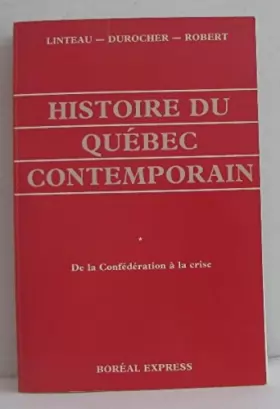 Couverture du produit · Histoire du Quebec contemporain (French Edition)