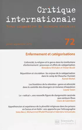 Couverture du produit · CRITIQUE INTERNATIONALE 72