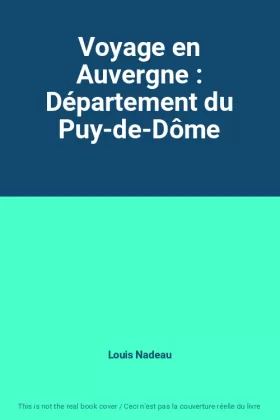 Couverture du produit · Voyage en Auvergne : Département du Puy-de-Dôme