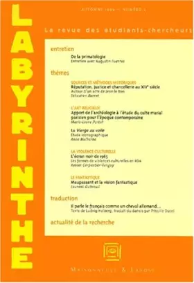 Couverture du produit · Labyrinthe, N° 4, Automne 1999 :