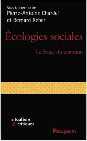 Couverture du produit · Ecologies sociales: Le souci du commun