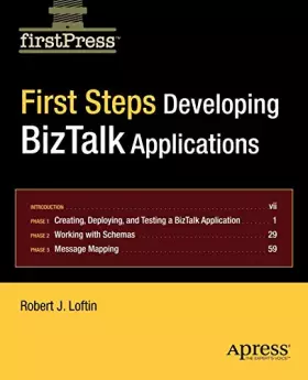 Couverture du produit · First Steps: Developing BizTalk Applications