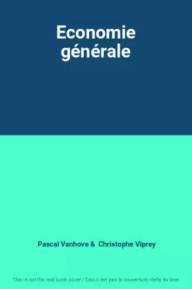 Couverture du produit · Economie générale