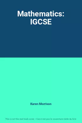 Couverture du produit · Mathematics: IGCSE