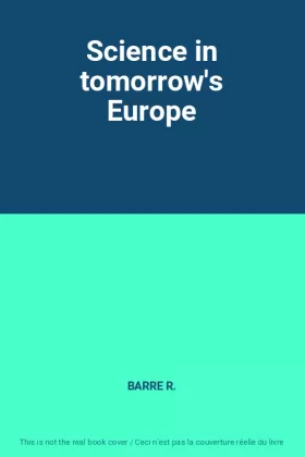 Couverture du produit · Science in tomorrow's Europe
