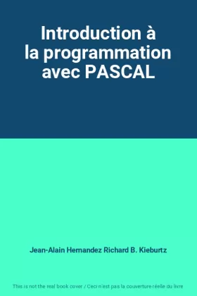 Couverture du produit · Introduction à la programmation avec PASCAL
