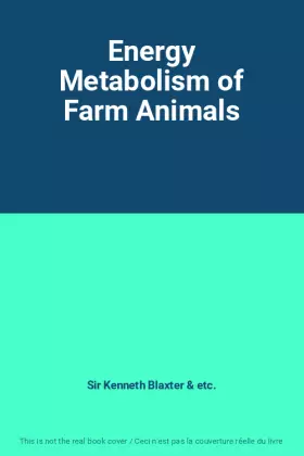 Couverture du produit · Energy Metabolism of Farm Animals
