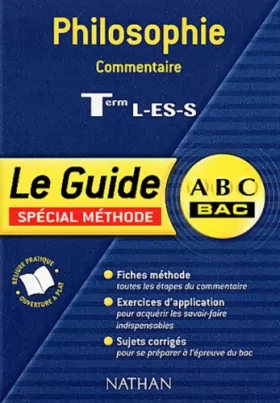 Couverture du produit · ABC du Bac : Philosophie Commentaire, Terminale L - ES - S