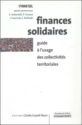Couverture du produit · Finances solidaires: Guide à l'usage des collectivités territoriales