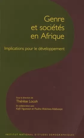 Couverture du produit · Genre et sociétés en Afrique : Implications pour le développement