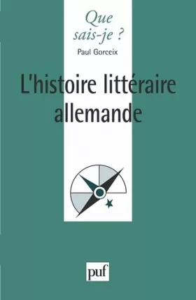 Couverture du produit · L'HISTOIRE LITTERAIRE ALLEMANDE. 2ème édition