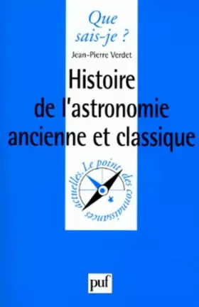 Couverture du produit · Histoire de l'astronomie ancienne et classique