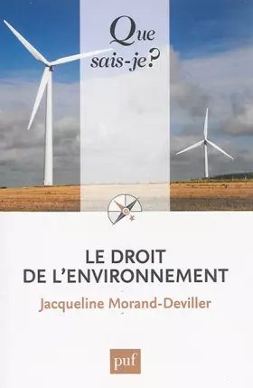 Couverture du produit · Le droit de l'environnement
