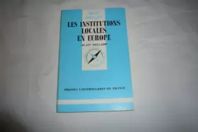 Couverture du produit · Les Institutions locales en Europe