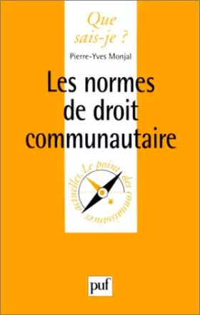 Couverture du produit · Les normes de droit communautaire