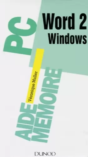 Couverture du produit · Aide-mémoire, Word 2 pour Windows
