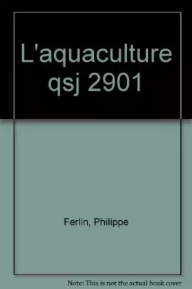 Couverture du produit · L'aquaculture