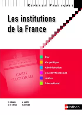 Couverture du produit · Les institutions de la France
