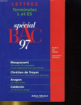 Couverture du produit · Lettres Terminales L et ES, BAC 1997