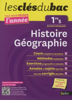 Couverture du produit · Cls du Bac - Histoire Gographie 1re S - Russir l'anne