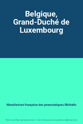 Couverture du produit · Belgique, Grand-Duché de Luxembourg